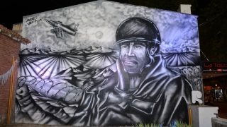 Mural en homenaje a los “Caídos en Malvinas”