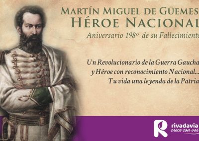198º Aniversario del General Martín Miguel de Güemes