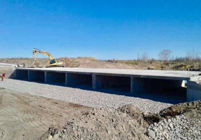 Construcción del Puente en Santa María de Oro