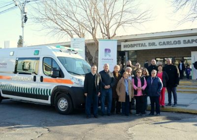 El Hospital “Carlos Saporiti” cuenta con nueva ambulancia