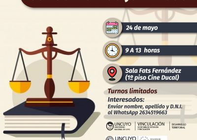 Consultorios jurídicos de la UNCuyo en Rivadavia