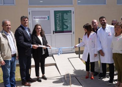 Se inauguró la nueva sala de kinesiología en el Hospital Saporiti