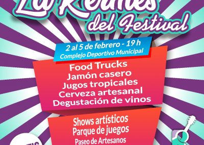 Se viene “La Kermés del Festival” en el Complejo Deportivo Municipal