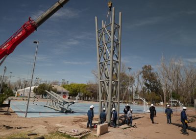 El nuevo polideportivo de Rivadavia comienza a ser una realidad